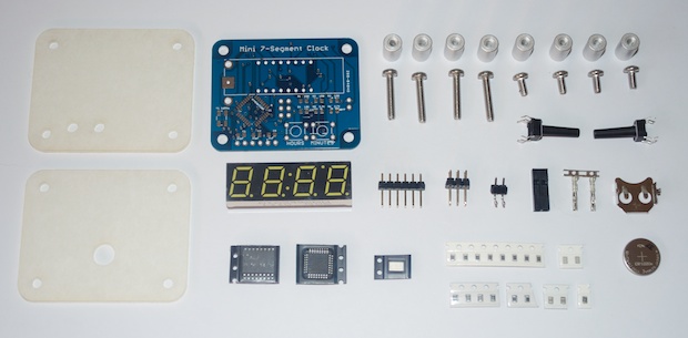 clock_kit parts laid out