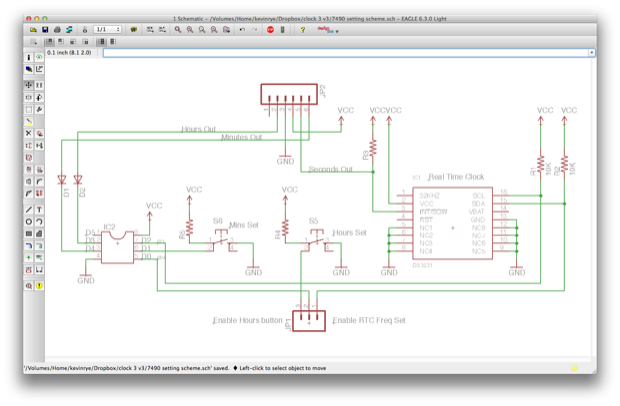 eagle schematic for new 7490 display PCB