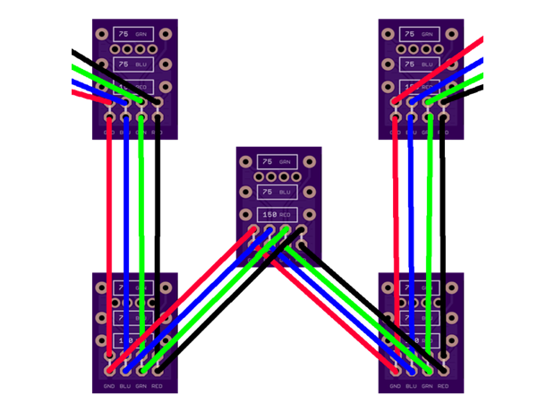 led board wiring layout