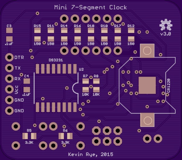 Mini 7-Segment Clock v3 back